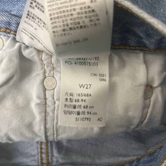 Levi’s 501 Cutoff Denim Shorts High Rise Button Fly Womens - Size W27 - Picture 5 of 5